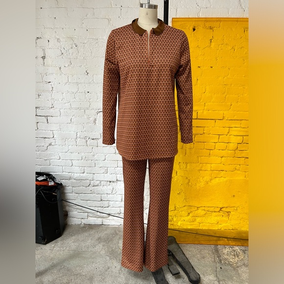 MNG mango 70s vintage matching pant set - Picture 1 of 5